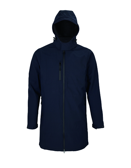 Men´s Long Softshell Coat Achille Night 4XL