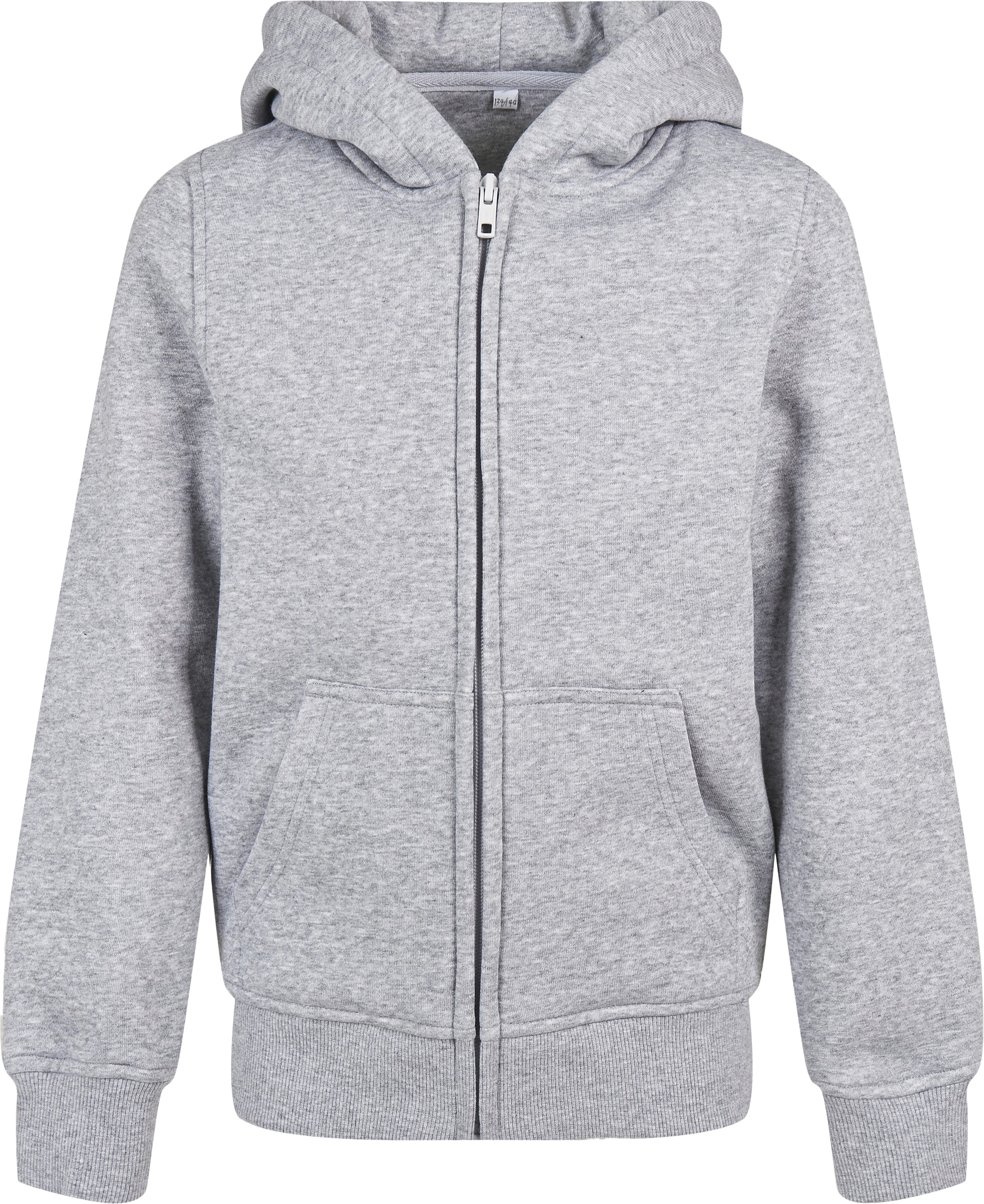 Build Your Brand Kinder Organic Basic Zip Hoody