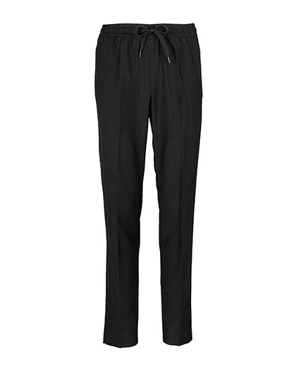Women´s Elasticated Waist Suit Trousers Germain Deep Black 46