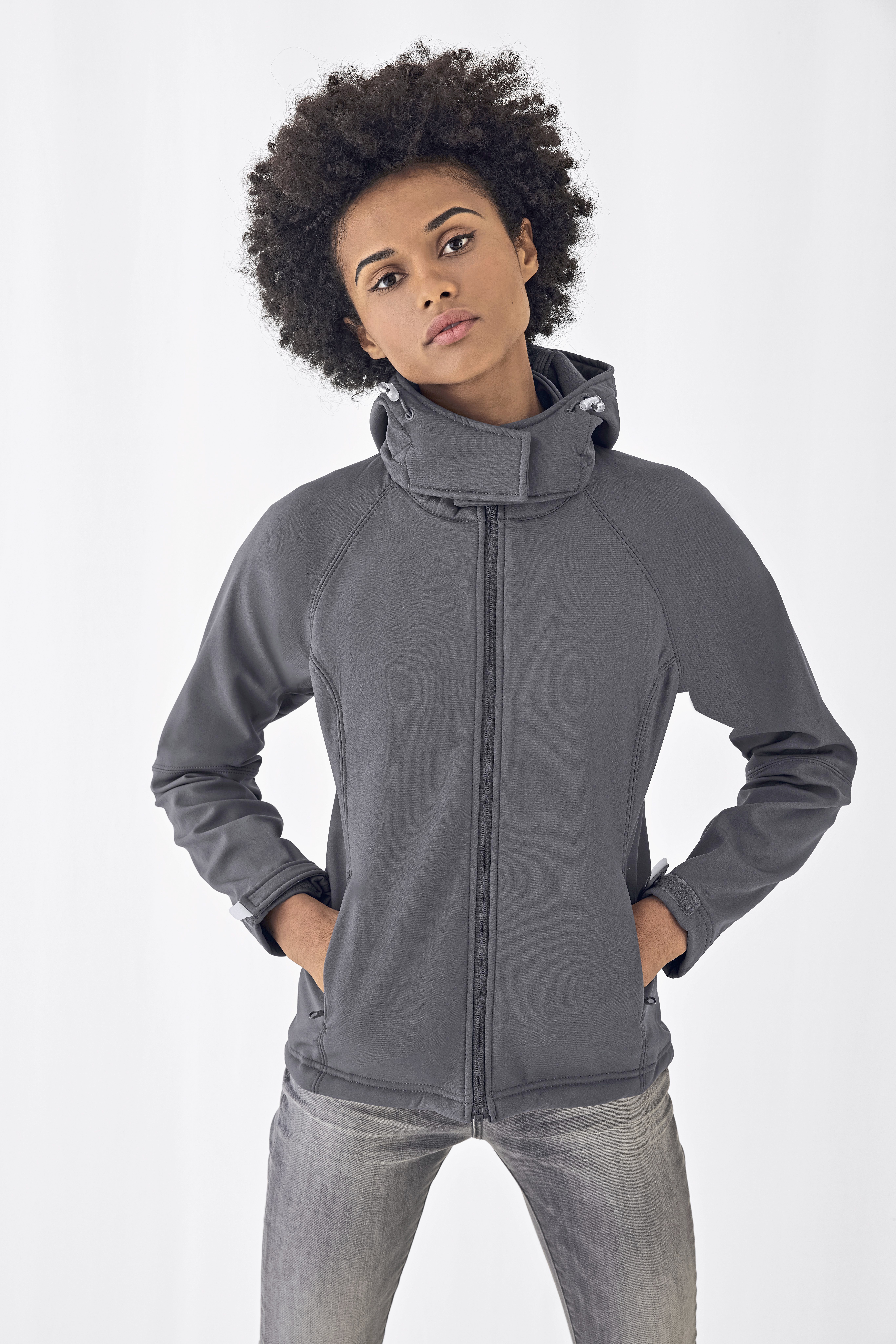 B&C Collection Women´s Hooded Softshell