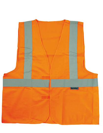Hi-Vis Safety Vest With 3 Reflective Stripes Bremen Signal Orange XXL