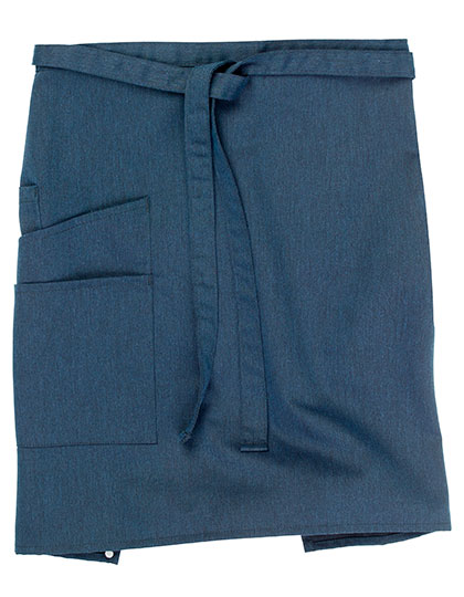 Bistro Apron Vernazza Blue Melange 50 x 78 cm