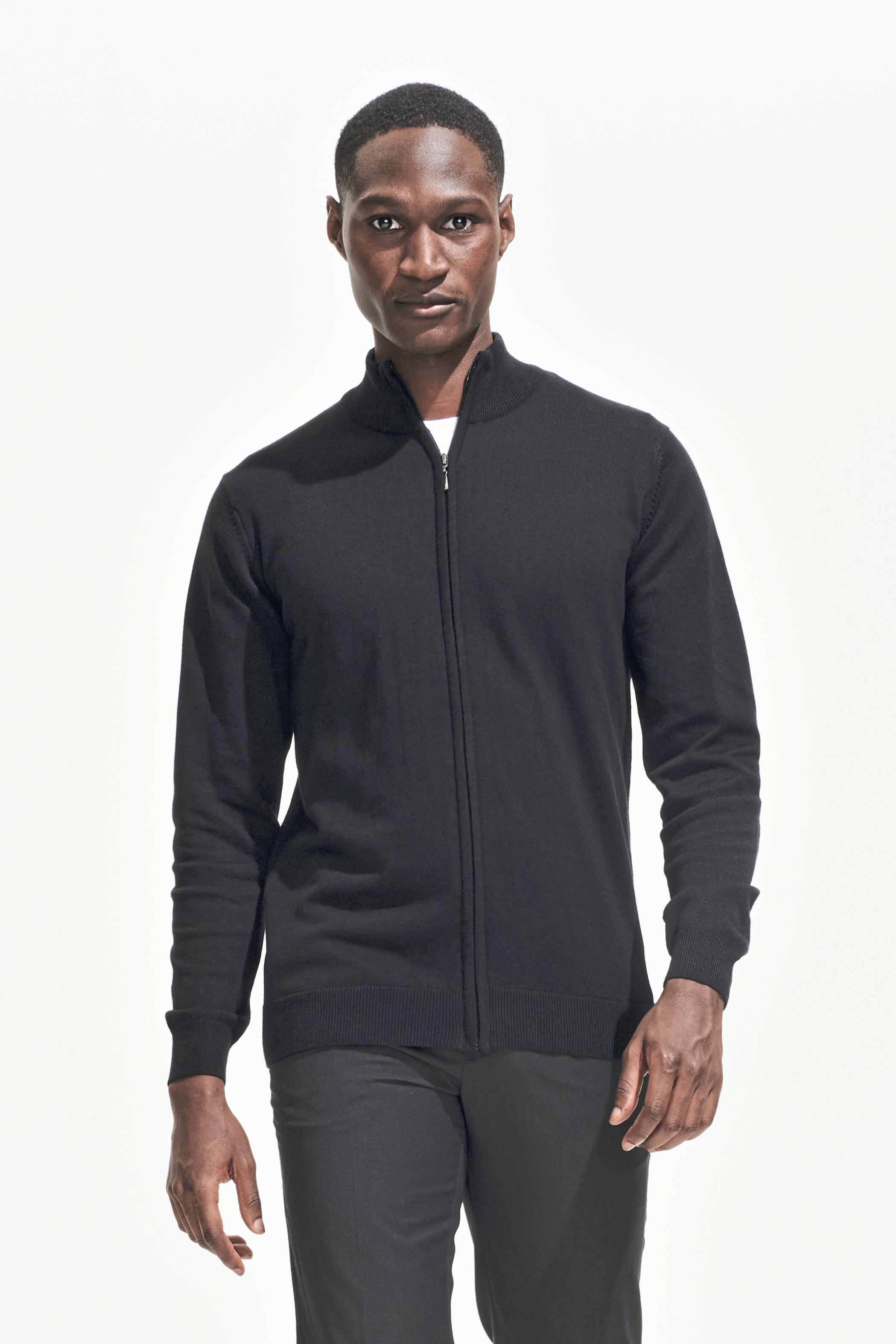 Men´s Zipped Knitted Cardigan Gordon