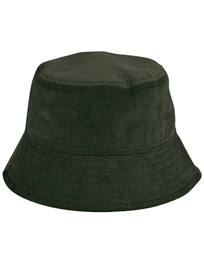 Beechfield EarthAware® Organic Cord Bucket Hat Forest Night