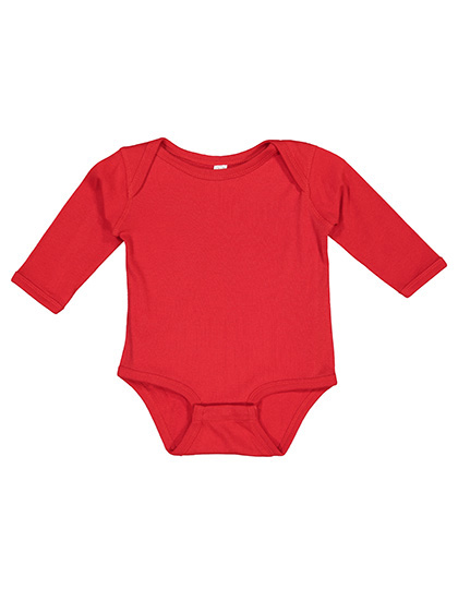 Infant Fine Jersey Long Sleeve Bodysuit Red 18 months