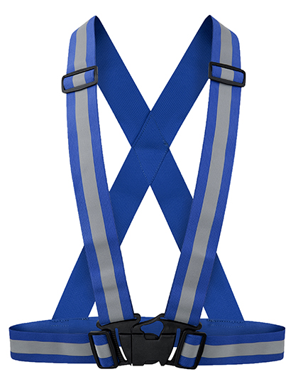Elastic Hi-Vis Body Belt Prague Royal Blue One Size