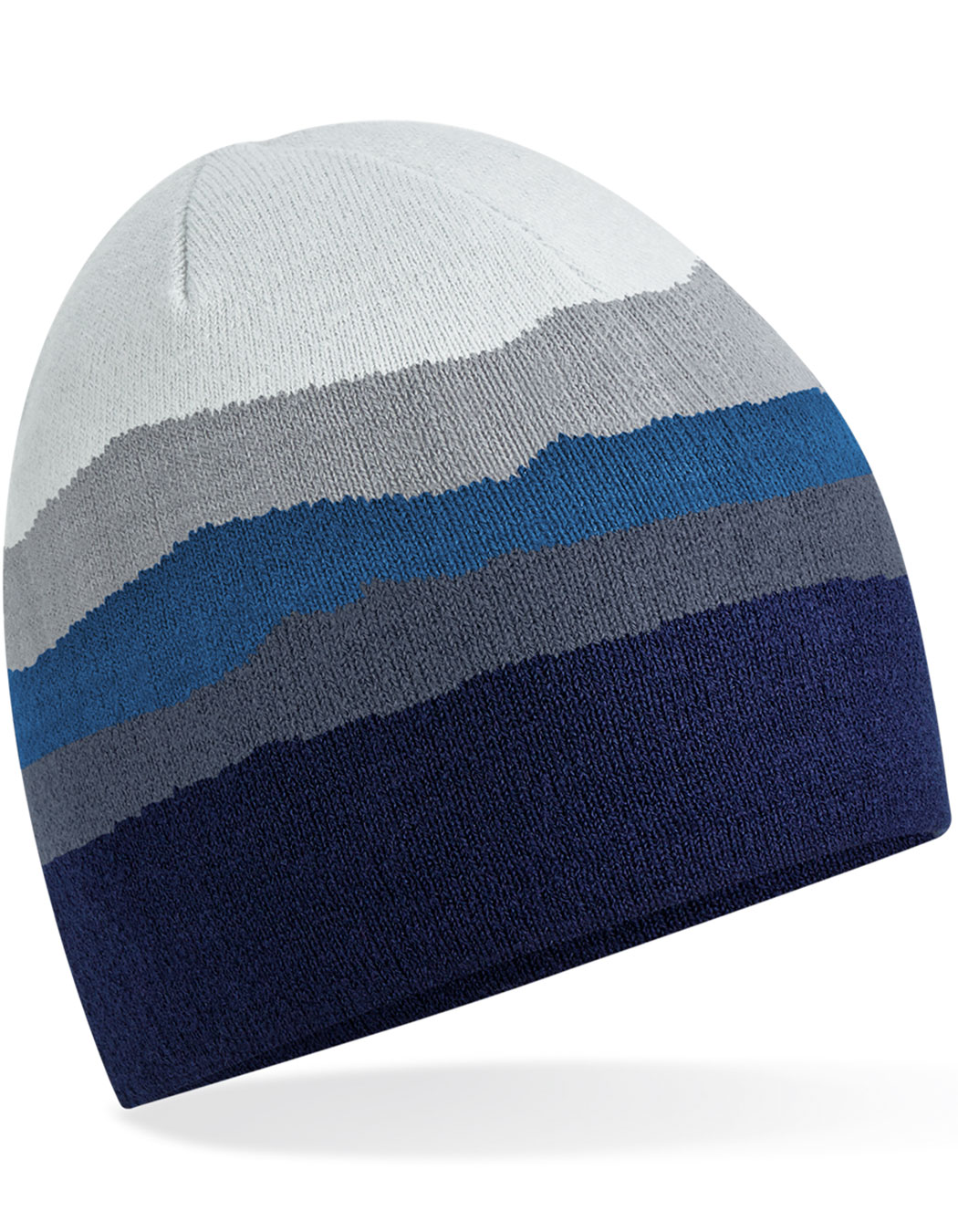 Beechfield Mountain Peaks Pull-On Beanie Rocky Peaks