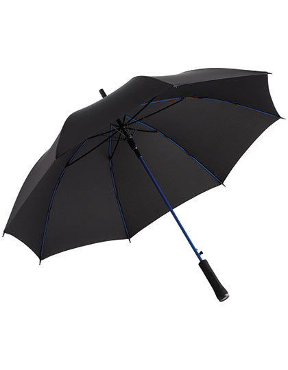 AC-Stockschirm Colorline Black / Euro Blue Ø 105 cm