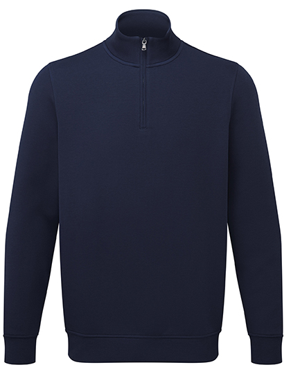 Herren Premium-Sweatshirt mit Viertelreißverschluss Navy 3XL