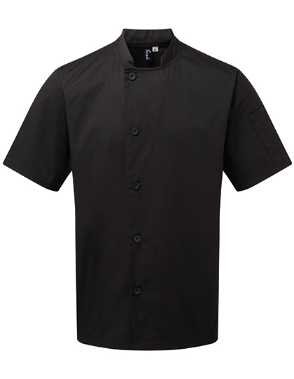 Essential Short Sleeve Chef´s Jacket Black (ca. Pantone Black C) 5XL /52 (24)