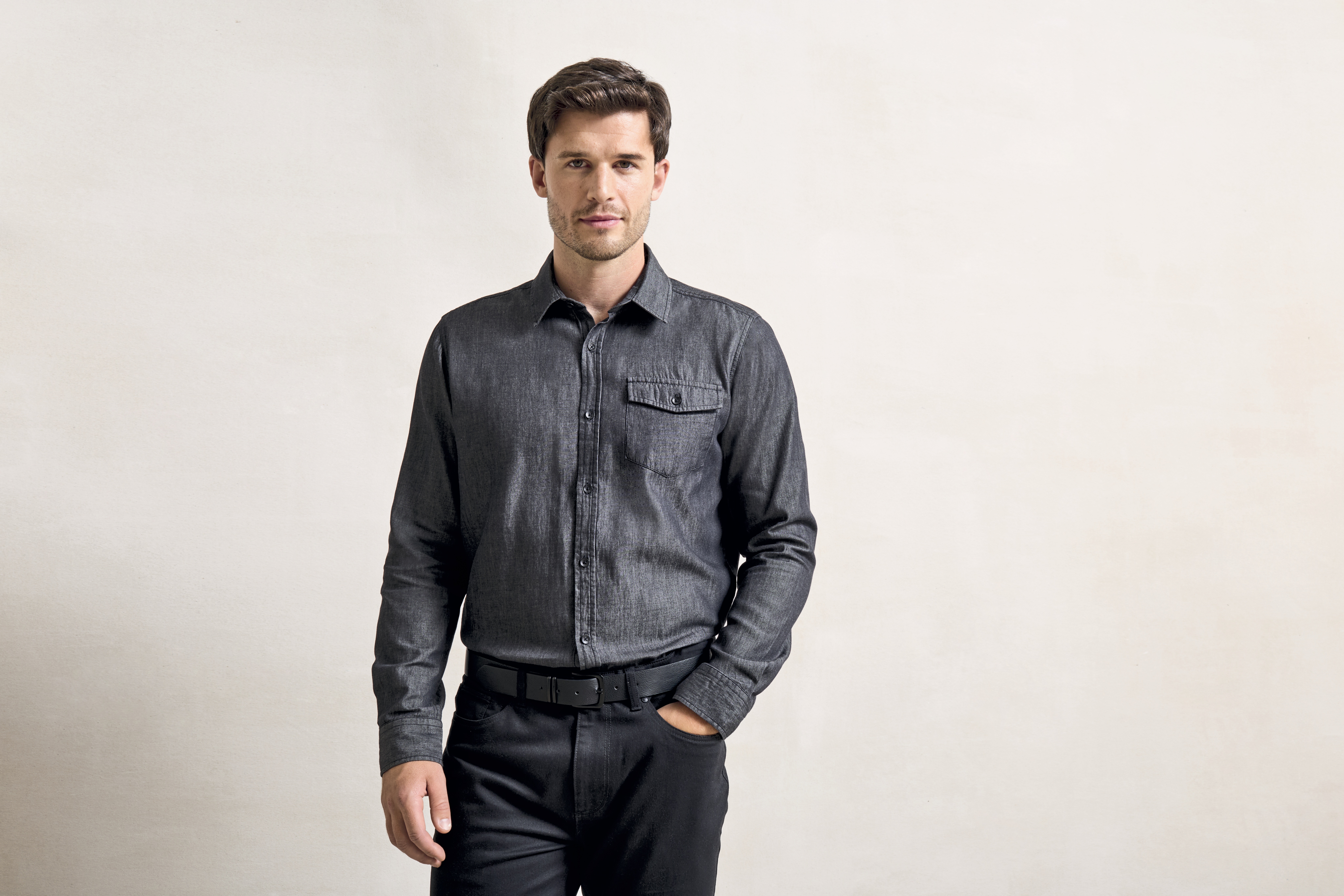 Men´s Jeans Stitch Denim Shirt