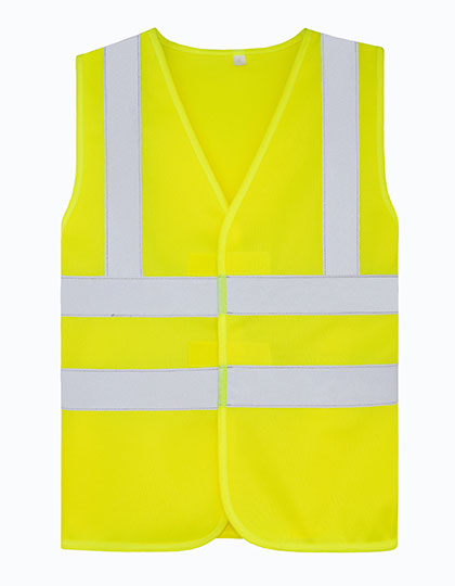 Childrens Safety Vest Esbjerg - 4 Reflective Stripes Signal Yellow S