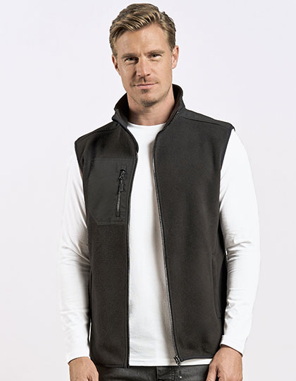 Men´s Canvas Fleece Vest Black 5XL