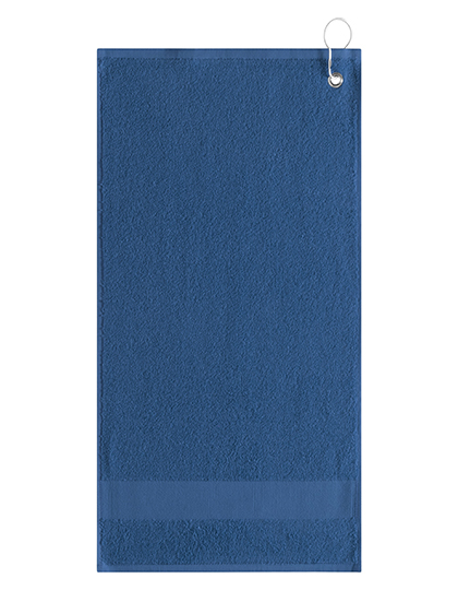 Golfhandtuch mit Aufhänger Navy 55 x 30 cm