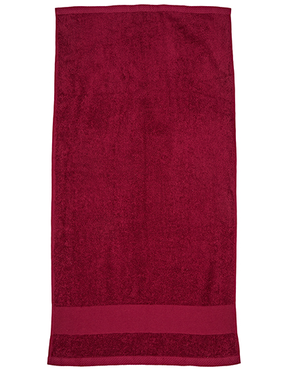 Organic Cozy Hand Towel Burgundy 50 x 100 cm