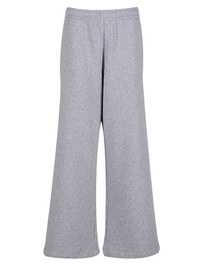 Ladies Wideleg Sweatpants Heather Grey 5XL
