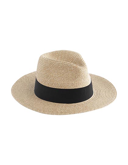 Beechfield Straw Fedora Natural