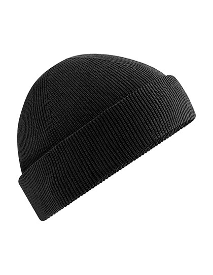 Beechfield Organic Cotton Fisherman Beanie Black