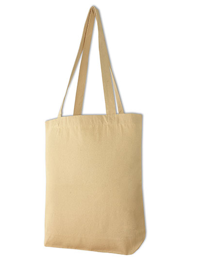 Canvas Carrier Bag Long Handle Natural 42 x 38 x 10 cm