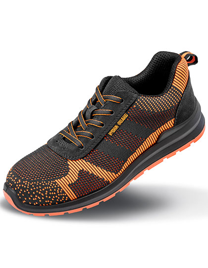Unisex Hardy Safety Trainer Black / Orange 46 (12)
