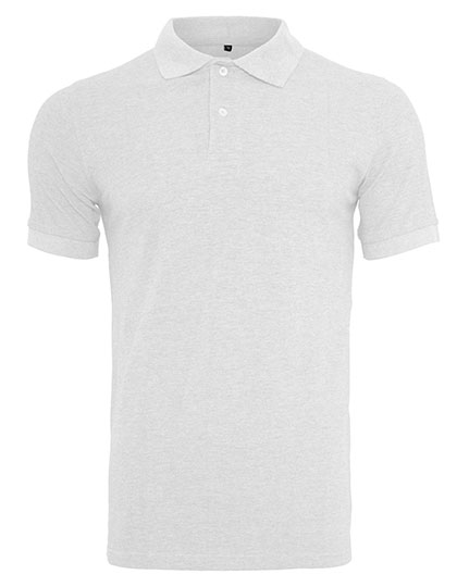 Build Your Brand Polo Piqué Shirt White XXL