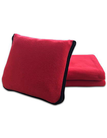 Decken-/Kissen-Set "2 in 1" Red 175 x 120 cm