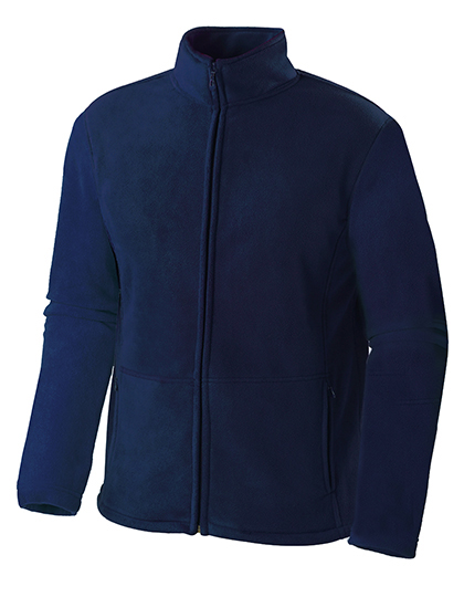 Men´s Full Zip Fleece Jacket Navy Blue XXL