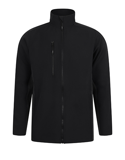 Unisex Softshell Jacket Black 4XL