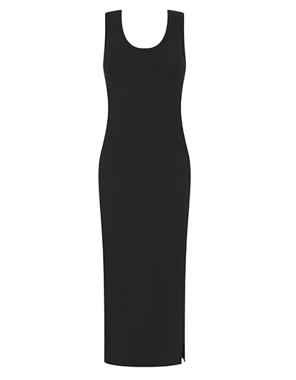 Women´s Racer Back Midi Dress Black XXL