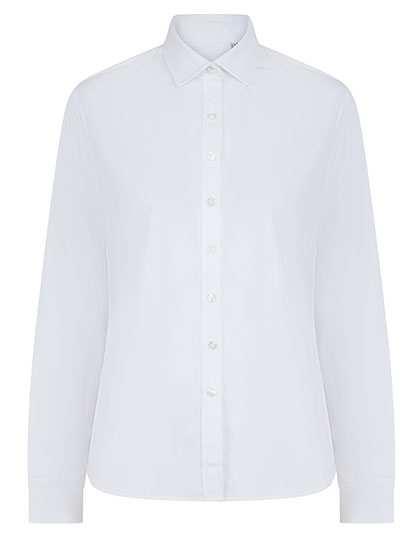 Ladies´ Long Sleeved ´Cotton Feel´ Coolplus® Shirt White 4XL