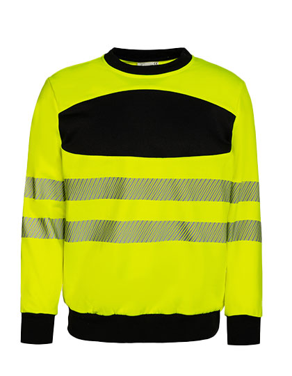EOS Hi-Vis Workwear Sweatshirt With Printing Area Signal Yellow 5XL