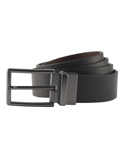Herren Wendegürtel aus Leder Black / Brown 95-125 cm