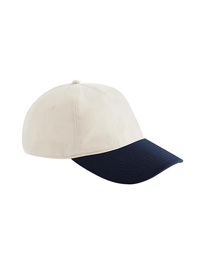 Beechfield Contrast Peak Leisure Cap Natural