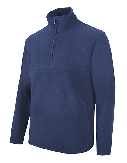 Zip Neck Fleece Navy Blue XXL