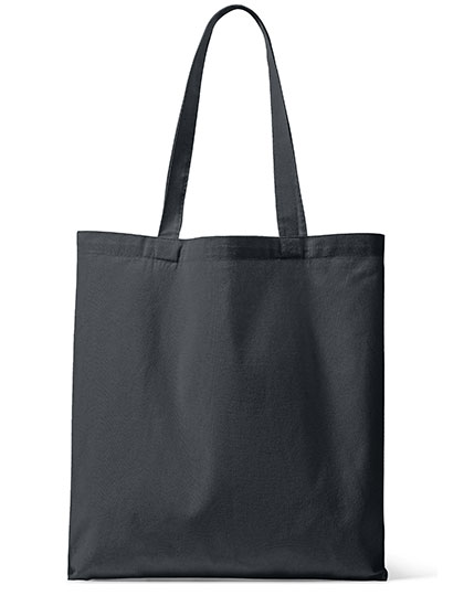 Organic Canvas Carrier Bag Long Handle London 01 Dark Grey 42 x 38 x 10 cm