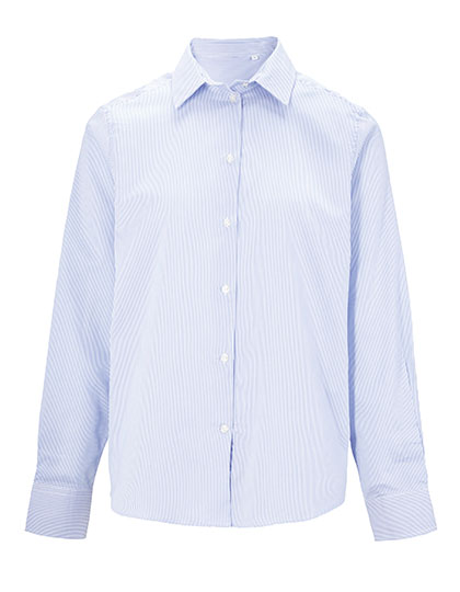 Men´s Easy Care Striped Shirt Baptiste Blue Stripes 4XL