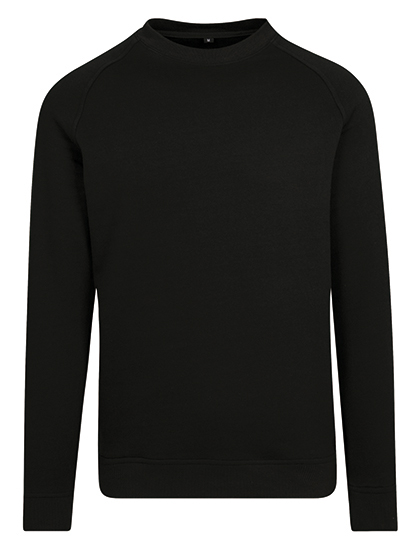 Build Your Brand Raglan Sweat Crewneck Black 5XL