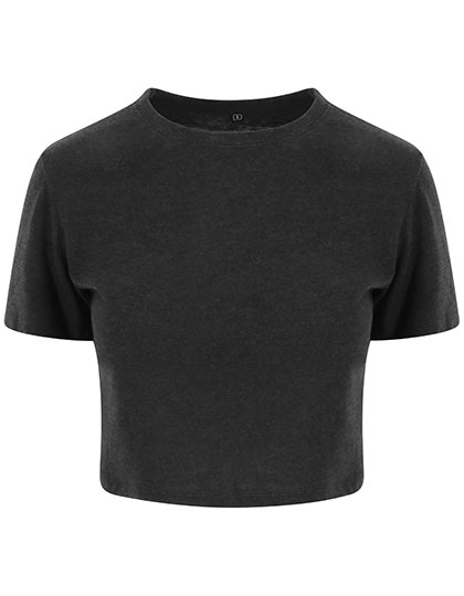 Women´s Tri-Blend Cropped T Heather Black XL