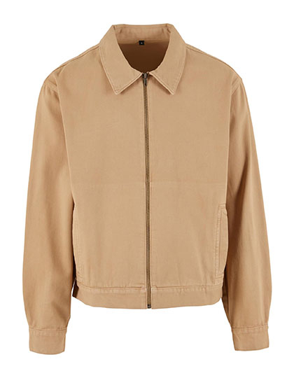 Build Your Brand Basic Workwear Jacket U. Beige 5XL