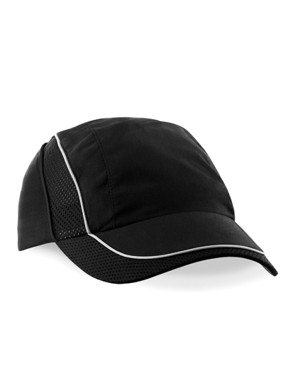 Beechfield Coolmax® Flow Mesh Cap Black
