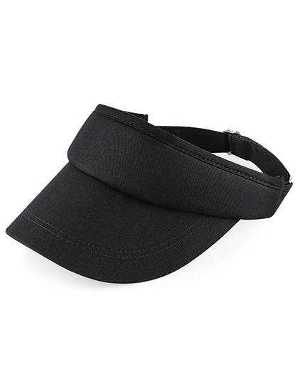 Beechfield Sports Visor Black