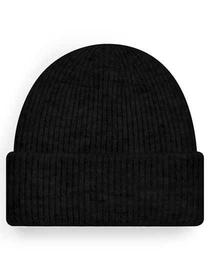 Beechfield Cosy Ribbed Beanie Black Marl