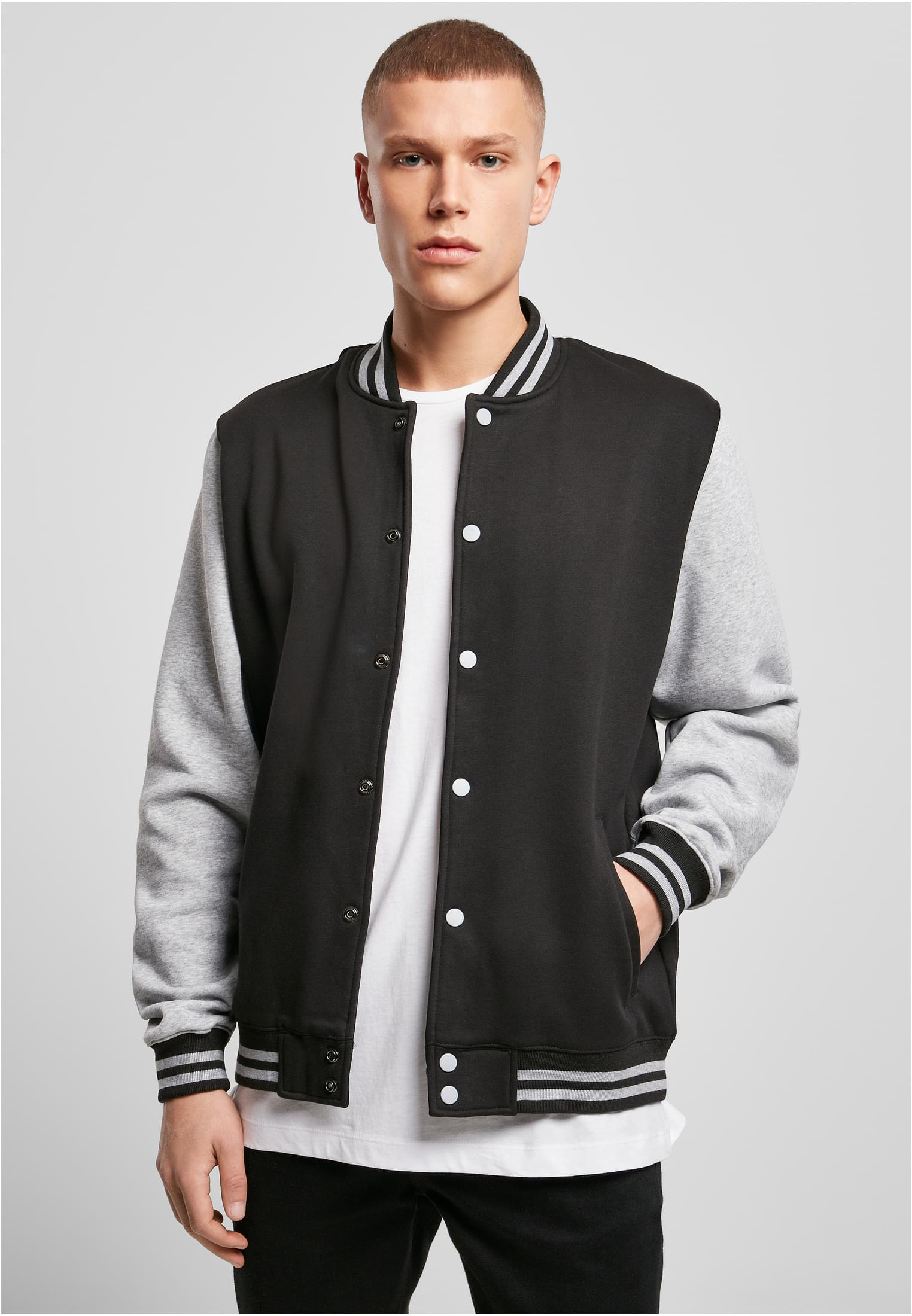 Build Your Brand Sweat College Jacket