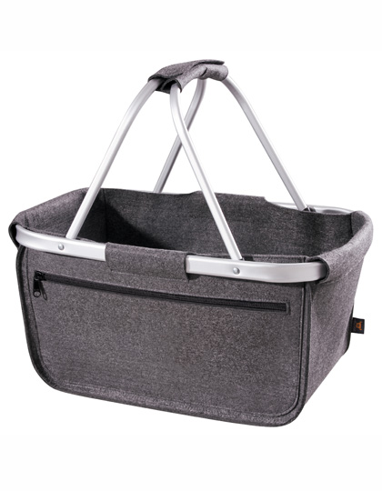 Felt Shopper Basket Anthracite 45 x 25 x 25 cm
