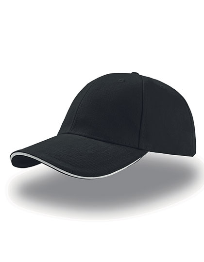 Atlantis Liberty Sandwich Cap Black / White One Size