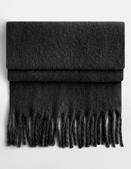 Beechfield Fluffy Scarf Black