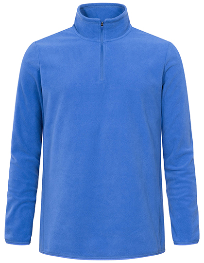 Men´s Recycled Fleece Troyer Azur Blue 5XL