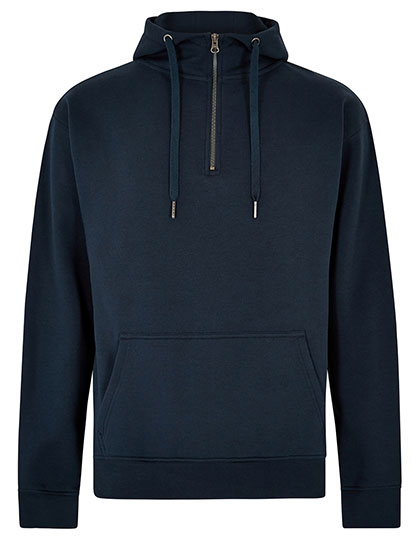Regular Fit 1/4 Zip Hoodie Navy 3XL
