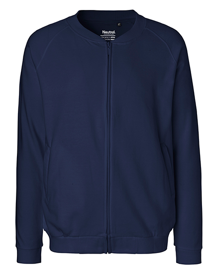 Unisex Jacket With Zip Navy 3XL