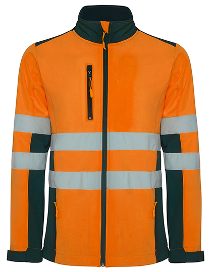 Antares Soft Shell Jacket Navy Blue 55 / Fluor Orange 223 XXL